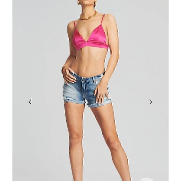 SER.O.YA LEX LOW RISE SHORTS, BLEACHED, DISTRESS, OLYMPIA BLEACHED - Picture 1 of 10